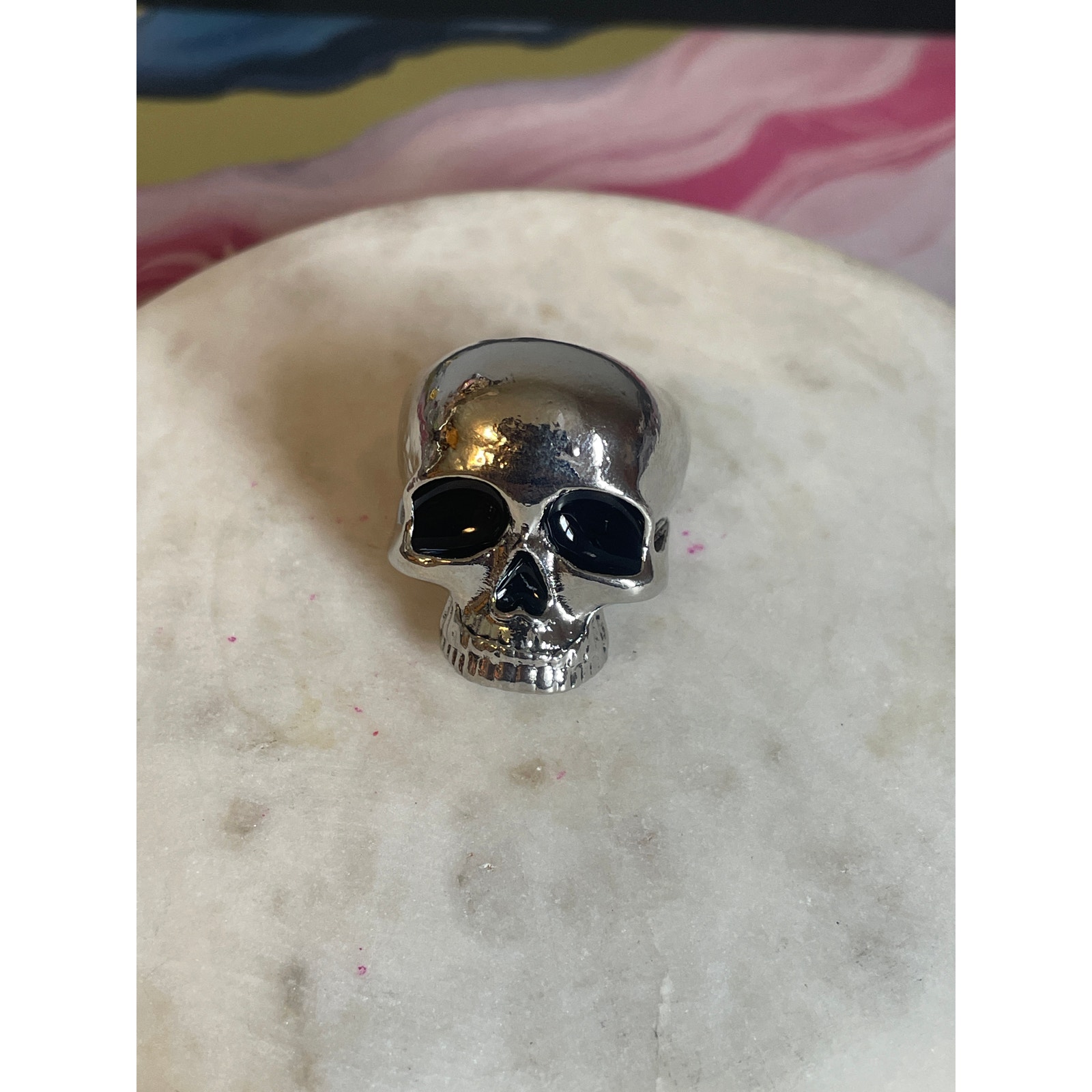 Mens Biker Gothic Skull Wedding Band Style Ring 11 Mens Biker Gothic Skull Wedding Band Style Ring 11